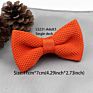 Single Deck Men Women Solid Color Bowknot Lovely Knit Bowtie Adjustable Neckwear Designer Knitting Butterfly Bow Tie