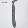 Skinny 6Cm Adult Neck Tie Black Navy Narrow Classic Neck Ties Plaid Cotton Ties