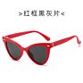 Skyway Cat Eye Sunglasses Luxury Design and America Style Women Red Pc Sun Glasses with Rivet