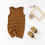Sleeveless Short Romper Organic Cotton Onesie Baby Clothes