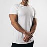 Slim Fit Black Cotton Gym Tee Workout Short Sleeve T-Shirt for Man