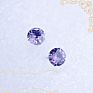 Small Popular Color Birthstone Fine Jewelry 925 Sterling Silver Bling Stud Zircon Cz Earrings