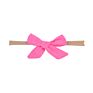Soild Linen Cotton Bows Nylon Headbands Cute Newborn Baby Girls Stretchy Nylon Head Bands Kids Girls Soft Headwear