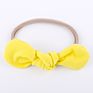 Solid Color Bow Nylon Headband ,Floral Born Baby Bow Headband Knot Headband Head Wrap Baby Turban