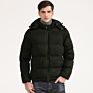 Solid Color Hooded Mens Puffer Jacket Men Slim and Thick Cotton Jacket