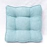 Solid Square Seat Cushion, Polyester Pillow Seat Corduroy Chair Pad Tatami Floor Cushion for Living Room