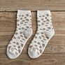 Spotted Leopard Print Women Socks Cotton Terry Tube Thickened Warm Socks Cotton Korean Japanese Style