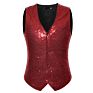 Spring Sequin Coat Men's Vest