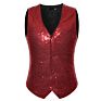 Spring Sequin Coat Men's Vest