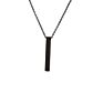 Stainless Steel Personalized Engraving Name Inspirational 3D Vertical Bar Necklace