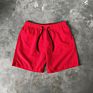 Stock Beach Shorts Polyester Men Running Shorts Mesh Lining Shorts for Men with Letter Printing for Promotion