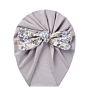 Style Baby Hats Lovely Newborn Printed Bow Milk Silk Stretchy Children's Hat Knot Bonnet Infant Turban