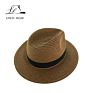 Style Customized Beach Floppy Fedora Paper Braid Straw Hat Panama Trilby Hat