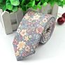 Style Floral Brisk Soft Texture Tie 100% Cotton for Men&Women Casual Dress Handmade Adult Wedding Tuxedo Tie Accessory Gift