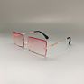 Style Small Square Rectangle Rimless Sunglasses Sun Glasses Shades Sales