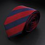 Stylish Men's Stripe Necktie College Style Red Navy Blue Green Multi-Color Twill Cosplay Party Business Wedding Neck Ties