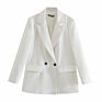 Suits Office Formal Blazers Cardigan Jacket Ladies Solid Color Women Blazer