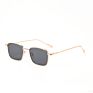 Sunborry Gradient Lens Metal Frame All-Match Street Beat Sunglasses Men Women