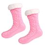 Thermal Warm Fuzzy Slipper Socks Floor Anti-Slip Fleece Lined Sherpa Indoor Socks