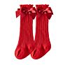 Thin Hollow High Tube Long Baby Kids Sweet Style Bow Socks Newborn Knee Girl Stocking