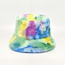 Tie-Dye Fisherman Hat Women Warm Basin Hat Popular Thick Plush Hat Men