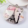 Travel Design Coin Bag Customize Clasp Women Coin Purse Girls Purses Kids Buckle Kiss Lock Coin Purses Pouch