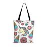 Unicorn Shopping Bag for Women Unisex Pink Foldable Oversized Eco Bag Creative Idea Girl's Gift College Book Tote Bag