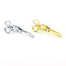 Unique Military Tie Bars Tie Clips for Men Glasses Shear Design