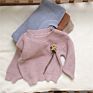 Unisex Baby Autumn Pullover Sweater Ins Infant Boy and Girls Blank Wool Knit Sweaters