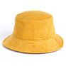 Unisex Embroidered Woven Corduroy Cotton Bucket Hat