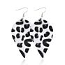 V&R 8 a Set Jewelry Teardrop for Women Girls Leaf- Handmade Lightweight Drop Dangle Leather Earrings