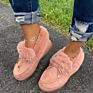 Warm Designer Ladies Outdoor Fluffy Women Shoes Faux Fur Moccasins for Ladies