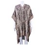 Warm Python Print Luxury Cashmere Poncho Snakeskin Print Kimono for Cold Weather