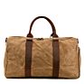 Waterproof Waxed Canvas Bag Travel Duffle Unisex Weekender Shoulder Overnight Bag for Men