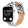 Western Style Plush Leopard Printed Leather Strap for Apple Watch 42/44Mm ,Smart Leather Watch Band for Iwatch Series 6 5