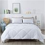 Wholesales Design Solid Color Microfiber 2-Tone Reversible down Alternative Filling 3Pcs Quilt Set
