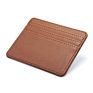 Wholesales Simple Design Bank Credit Card Box Wallet Slim Card Case Cover Bag Unisex Leather Credit Card Holders