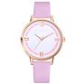 Wj-8312 Stylish Woman Multicolor Watches Circle Dial Creative Leather Band Popular Ladies Wrist Watches