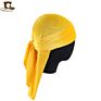 Women Men Plain Polyester Du Rags Turban Bigger and Thicker Plain Solid Velvet Durag Durags for Men