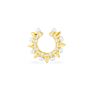 Women Pearl Ear Cuff Earring Bohemian Natural Freshwater Circle Small Clip on Earring No Piercing Fake Cartilage Earring