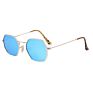 Women Sunglasses Uv 400 Polygonal Metal Frame Sun Glasses Sunglasses
