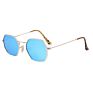 Women Sunglasses Uv 400 Polygonal Metal Frame Sun Glasses Sunglasses