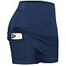 Women Tennis Skirts Inner Shorts High Elastic Sports Golf Skorts with Pockets S-5Xl