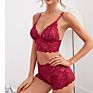 Women Underwear Sling Sleepwear Lace Embroidery Temptation Nightwear Pajama Ropa Mujer Lingerie Set