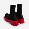 Women's Boots Design Cool Knitting Platform Short Sock Boots Women Shoes