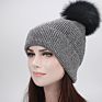 Fashion women knit hats with poms