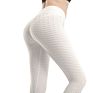 Womens High Waist Bubble Yoga Pants Running Butt Lift Tights Tummy Control Slimming Booty Workout Leggings