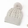 Women's Knitted Slouchy Beanie Hat Warm Ski Faux Fur Pompom Hats