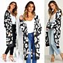 Women's Sweater Leopard Print Knitted Jacket Cardigan Women Cardigan Sweater