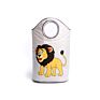Woven Storage Basket with Handles for Toys Organization Blankets Storage Cartoon Baby Nursery in Laundry Storage Box